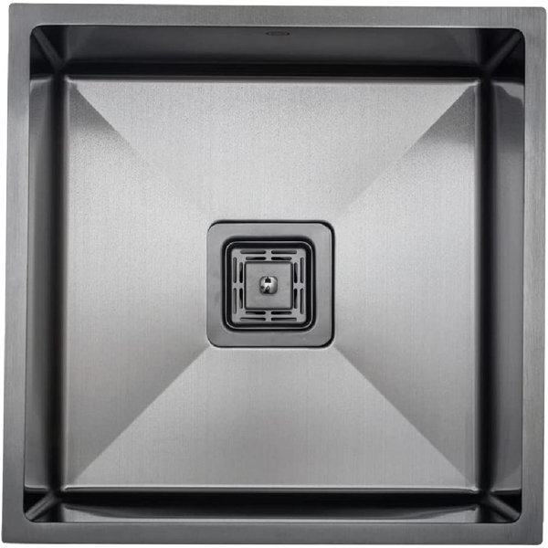 zhongshanginter 16" L x 16" W Undermount Kitchen Sink with Cut Out